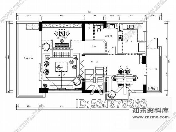 施工图上海精品现代风格复式两层别墅室内装修施工图含效果施工图下载【ID:531979363】