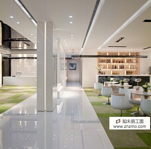 风景晨园销售中心cad施工图下载【ID:36920769】