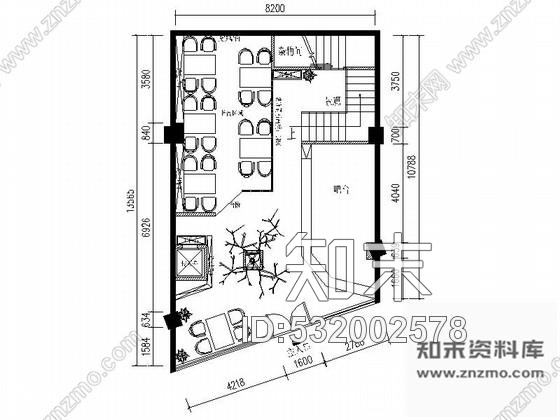 施工图天津知名设计公司餐饮空间设计施工图(含效果图)cad施工图下载【ID:532002578】