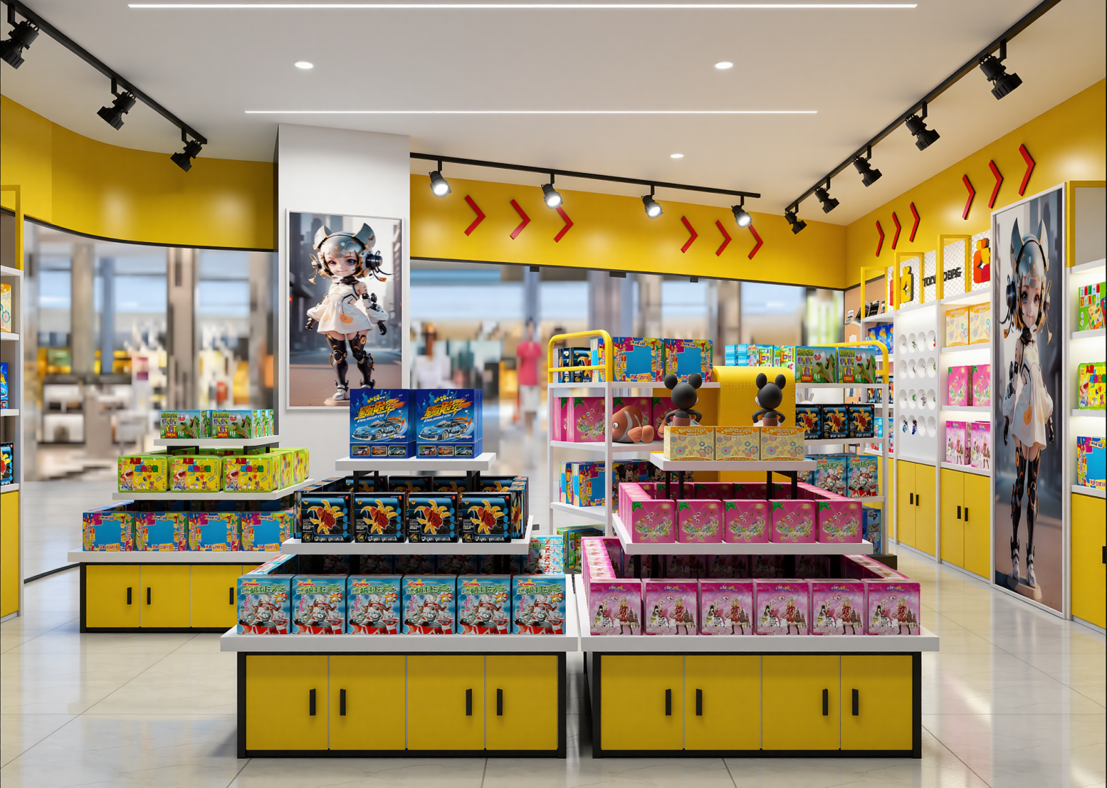 现代玩具礼品店3D模型下载【ID:1215127549】