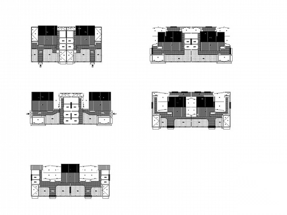 [新农村]五套一层住宅建筑施工图cad施工图下载【ID:164870172】