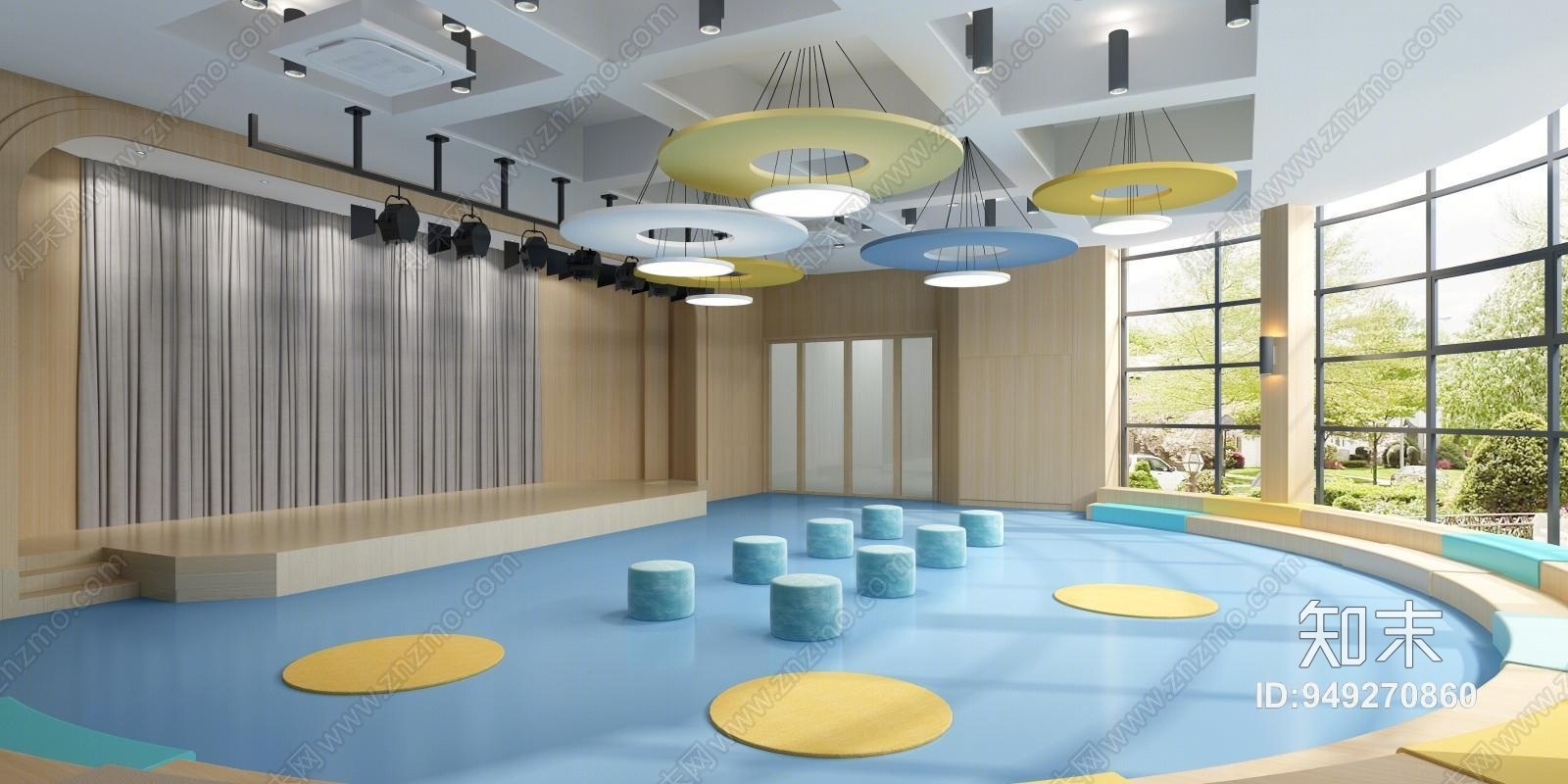 现代幼儿园3D模型下载【ID:949270860】