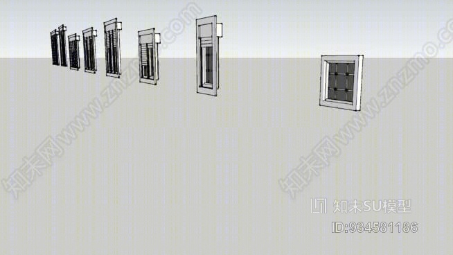 窗户SU模型下载【ID:934581186】