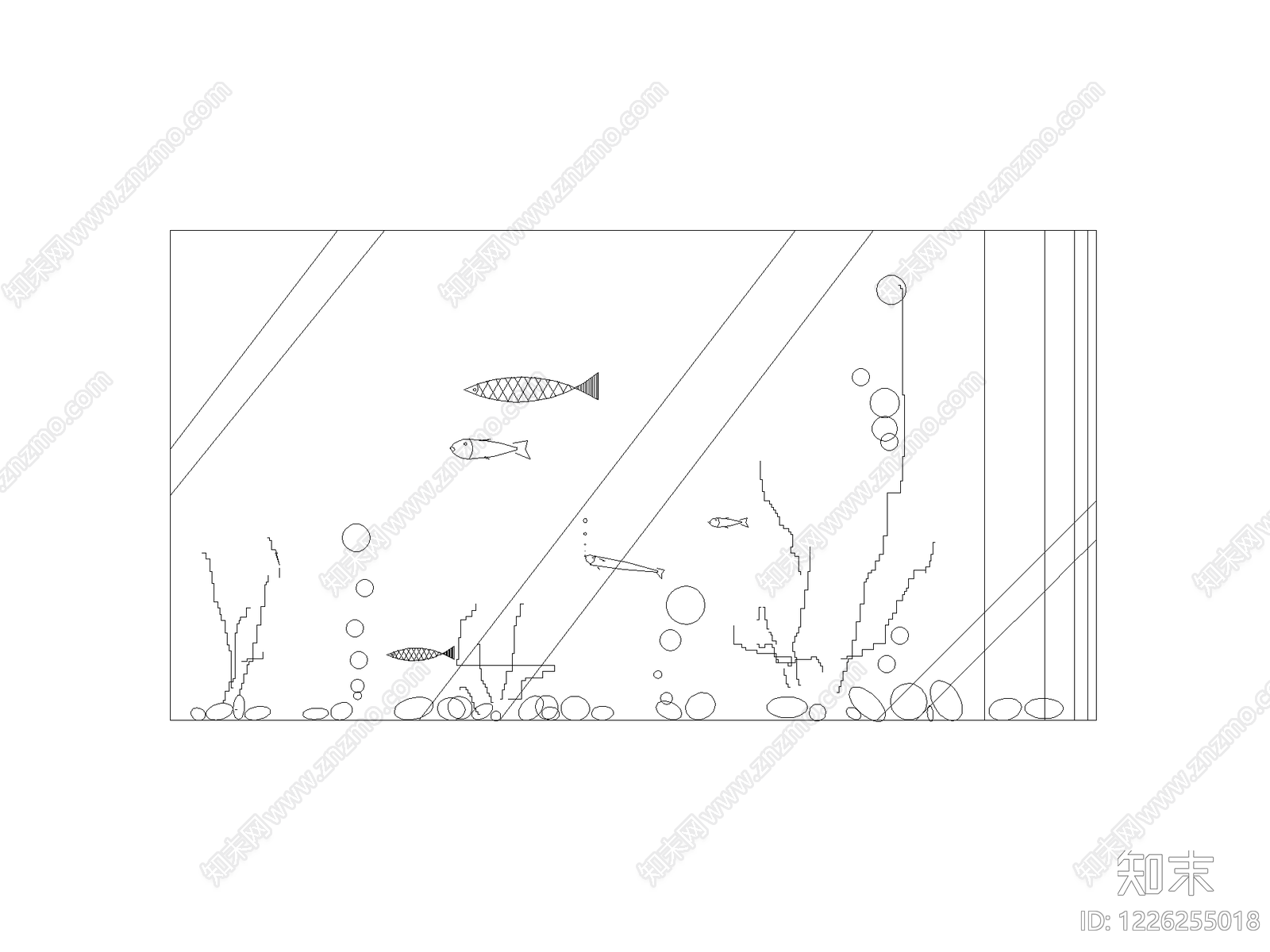 鱼缸CAD图纸