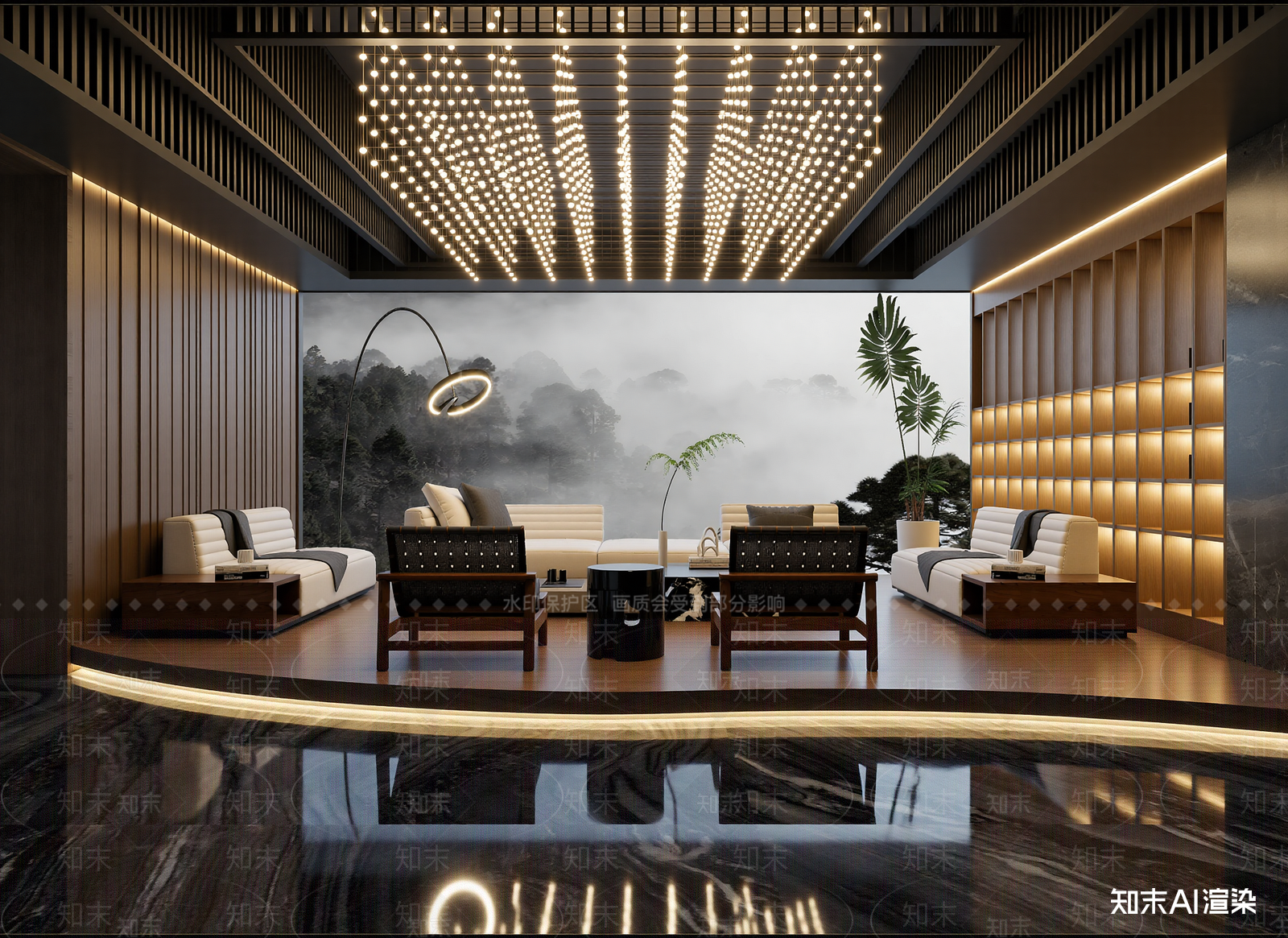 现代家具展厅3D模型下载【ID:1214713665】