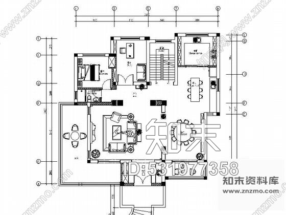 施工图浙江精品欧式三层别墅全套施工图含效果cad施工图下载【ID:531977358】