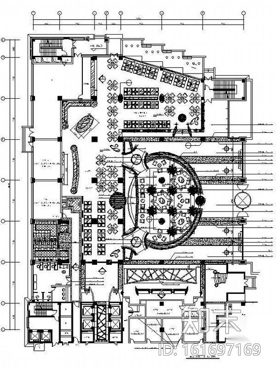 宾馆大堂设计施工图（含实景）cad施工图下载【ID:161697169】