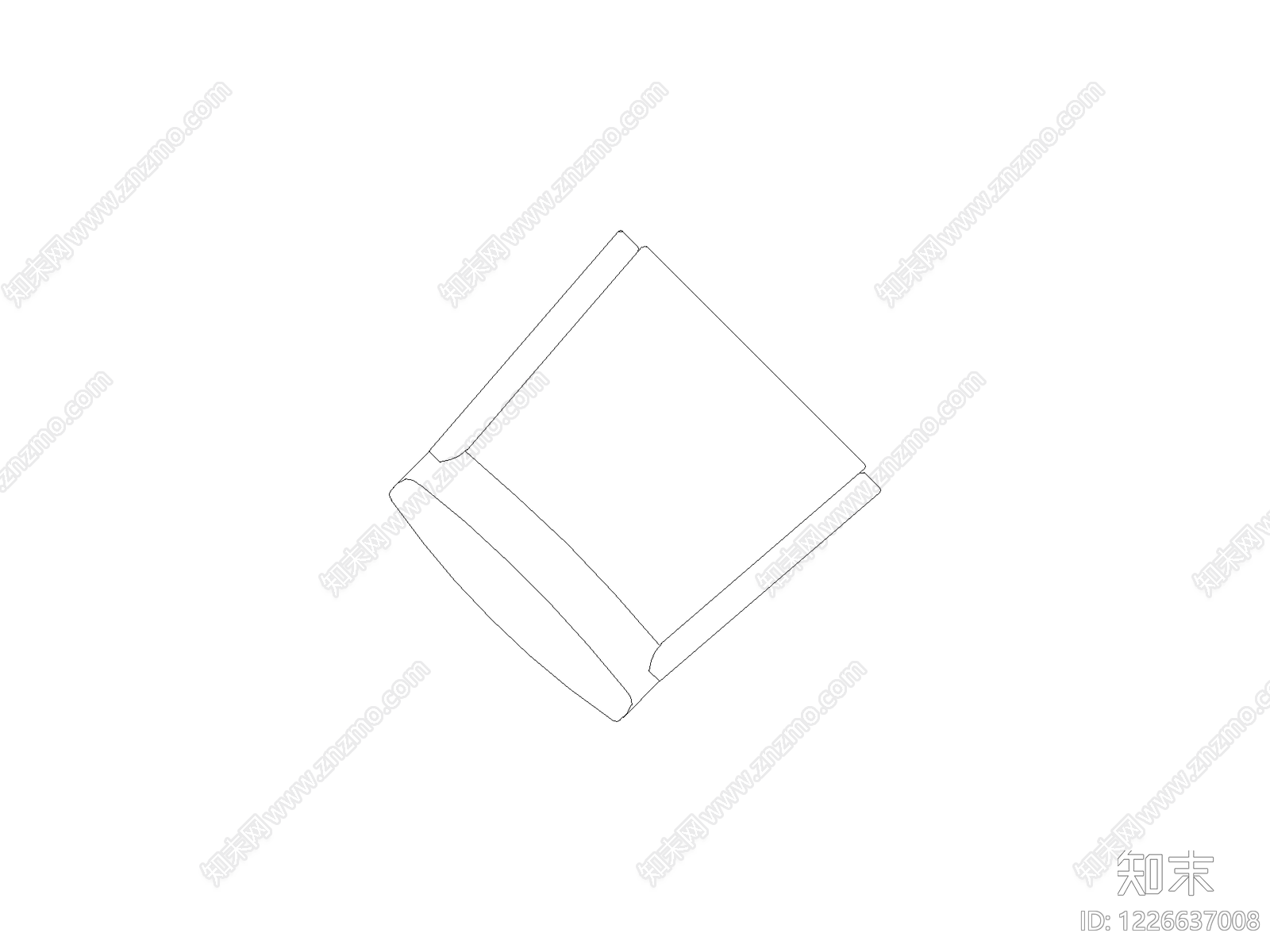 沙发cad施工图下载【ID:1226637008】