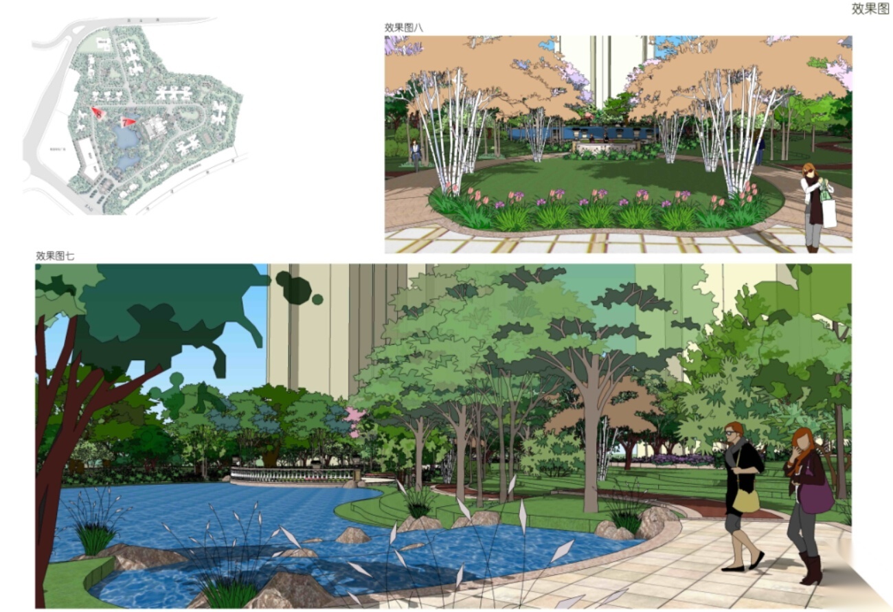 [合集]4套居住区景观设计方案（著名设计公司）施工图下载【ID:161085115】