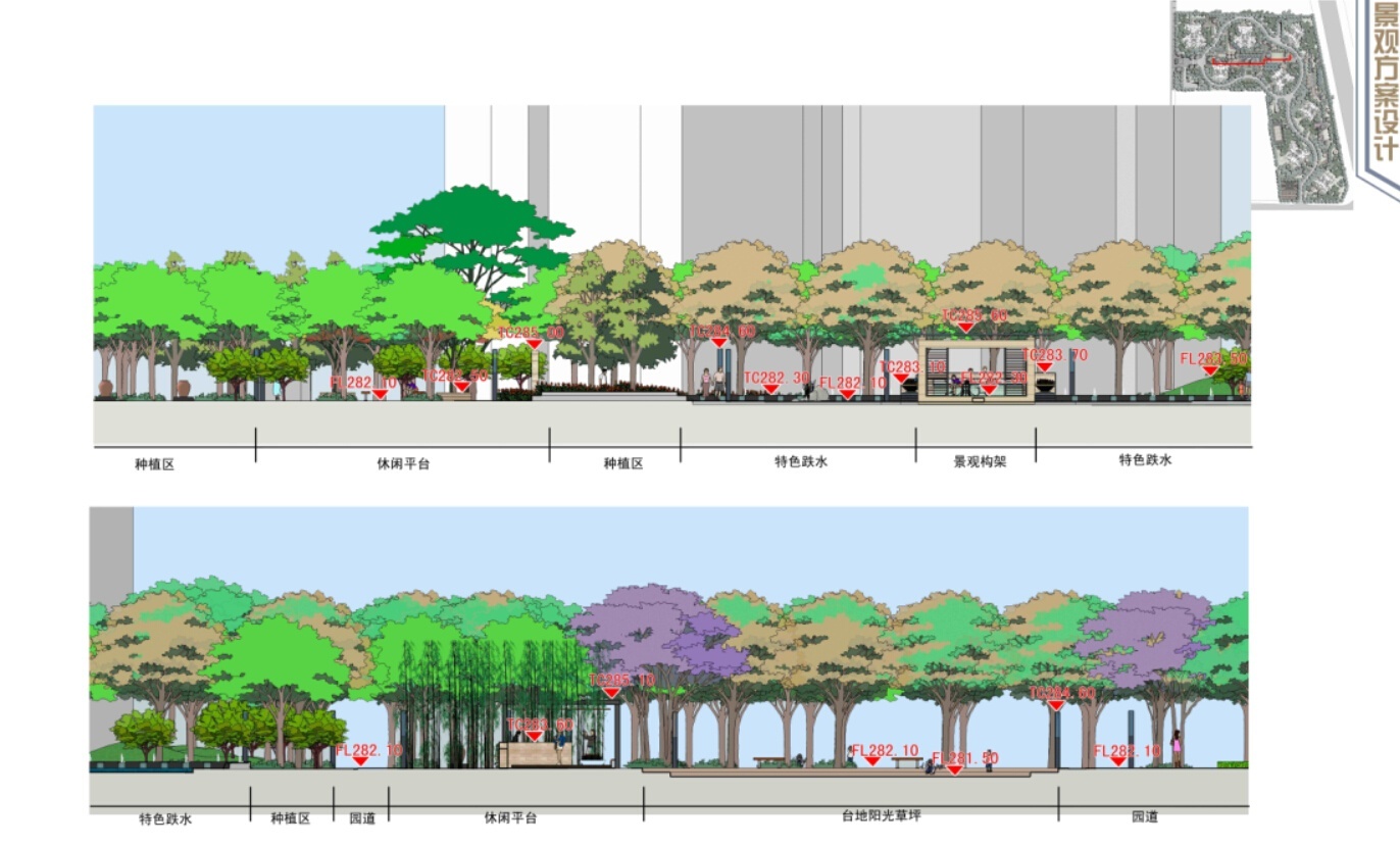 [合集]4套居住区景观设计方案（著名设计公司）施工图下载【ID:161085115】