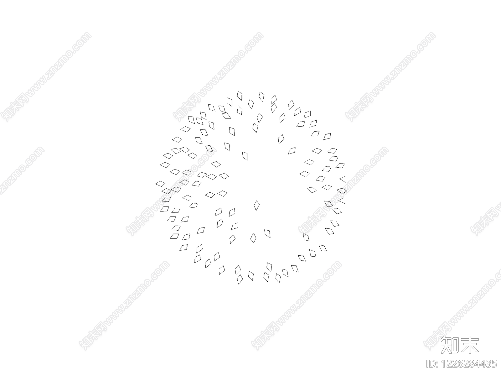 现代标识标牌构件CAD图纸