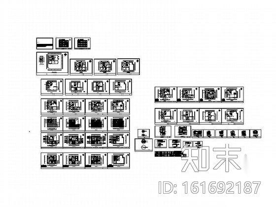 [厦门]四层高档别墅简欧风格CAD装修施工图cad施工图下载【ID:161692187】