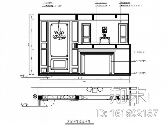 [厦门]四层高档别墅简欧风格CAD装修施工图cad施工图下载【ID:161692187】