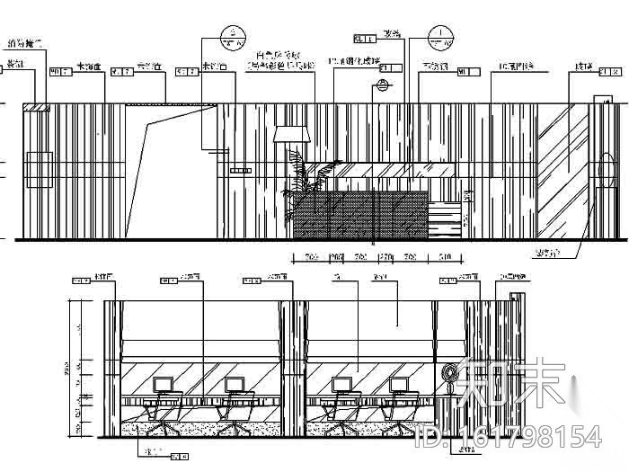 五星级酒店行政酒廊竣工图cad施工图下载【ID:161798154】