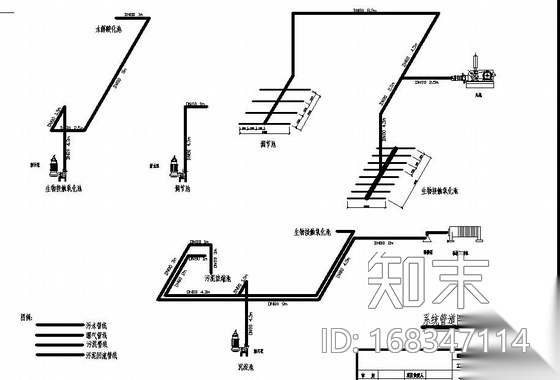 广东某240吨/天生活污水处理工程全套图cad施工图下载【ID:168347114】