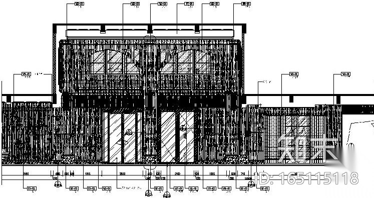 [山东]青岛-中州半岛城邦售楼处全套施工图及实景照片cad施工图下载【ID:165115118】