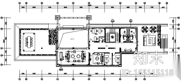 [山东]青岛-中州半岛城邦售楼处全套施工图及实景照片cad施工图下载【ID:165115118】