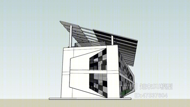 独栋别墅SU模型下载【ID:219224366】