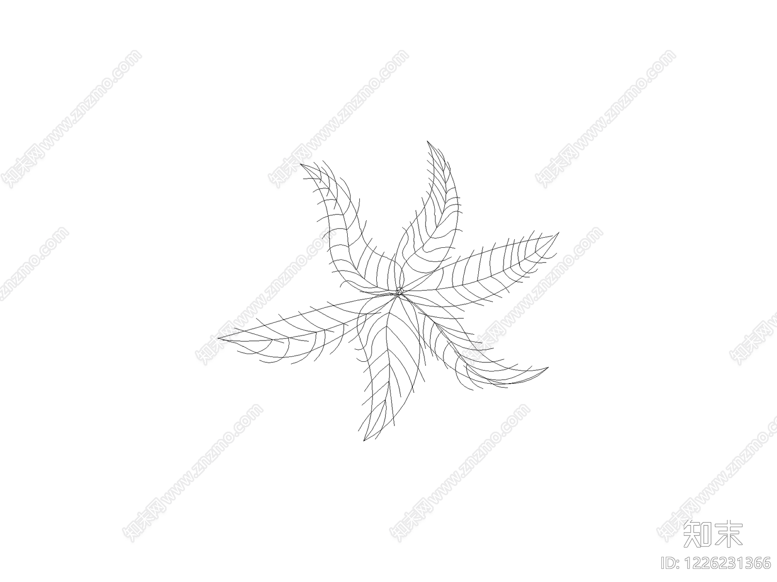 现代绿植CAD图纸