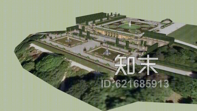 布莱尼姆水台SU模型下载【ID:621685913】