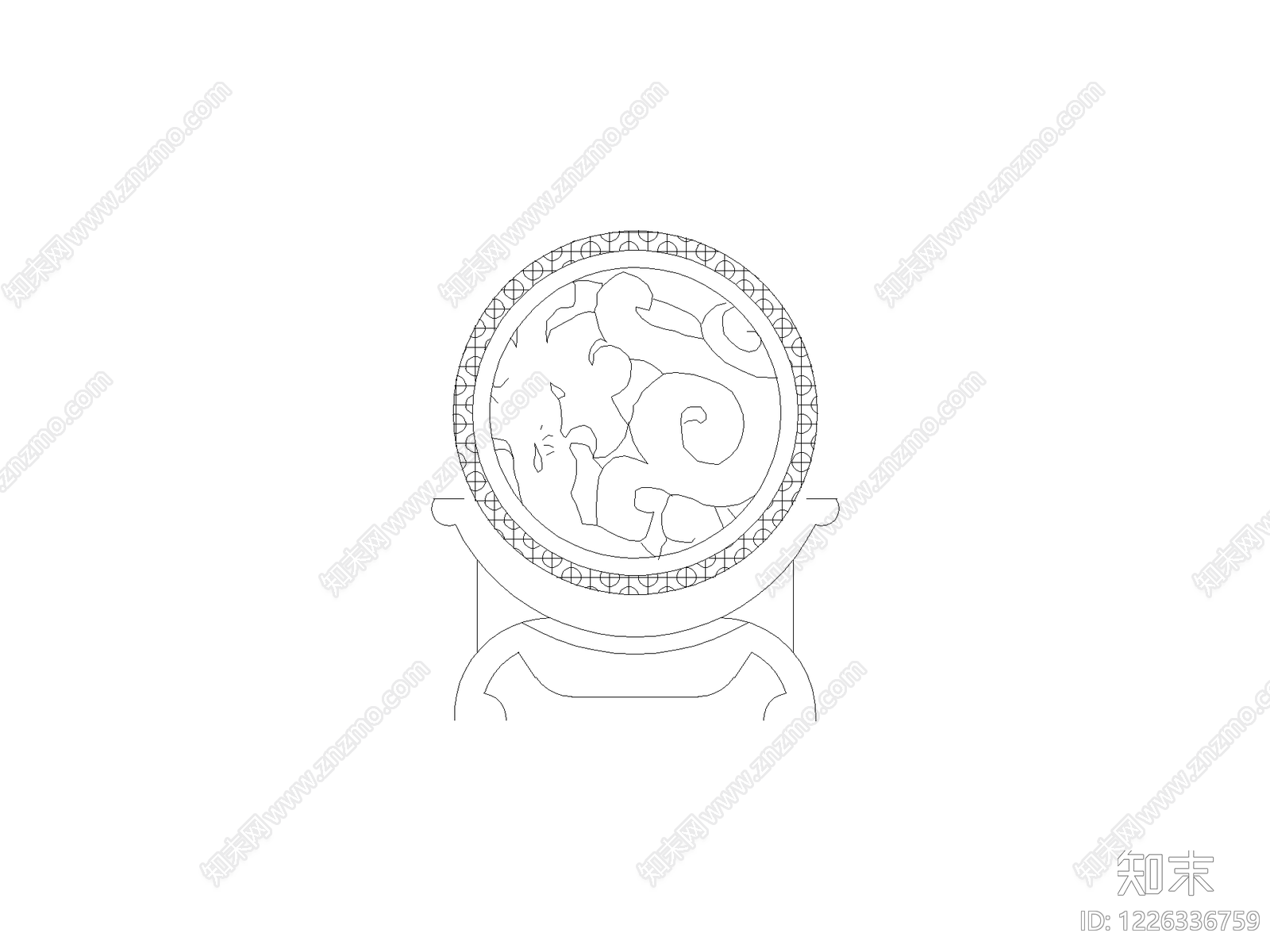 镜子cad施工图下载【ID:1226336759】