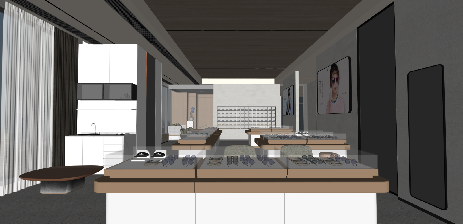 现代其他店铺SU模型下载【ID:1215943790】