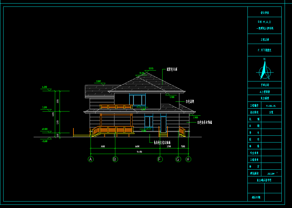 2层独栋别墅建筑方案设计（包含CAD）施工图下载【ID:149870134】