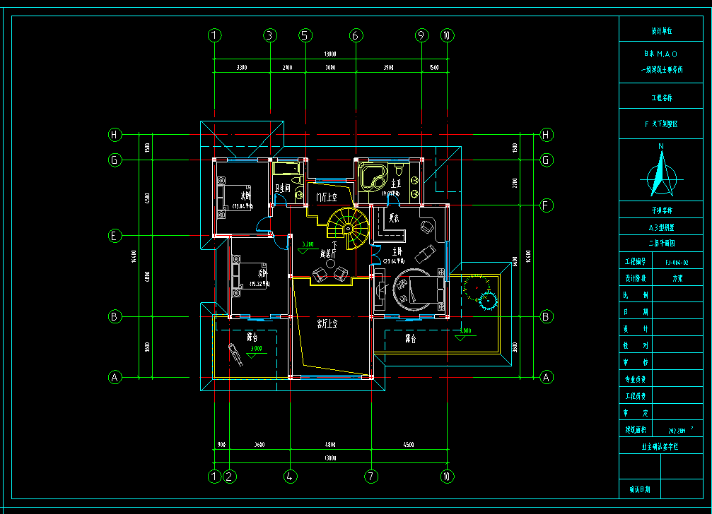 2层独栋别墅建筑方案设计（包含CAD）施工图下载【ID:149870134】