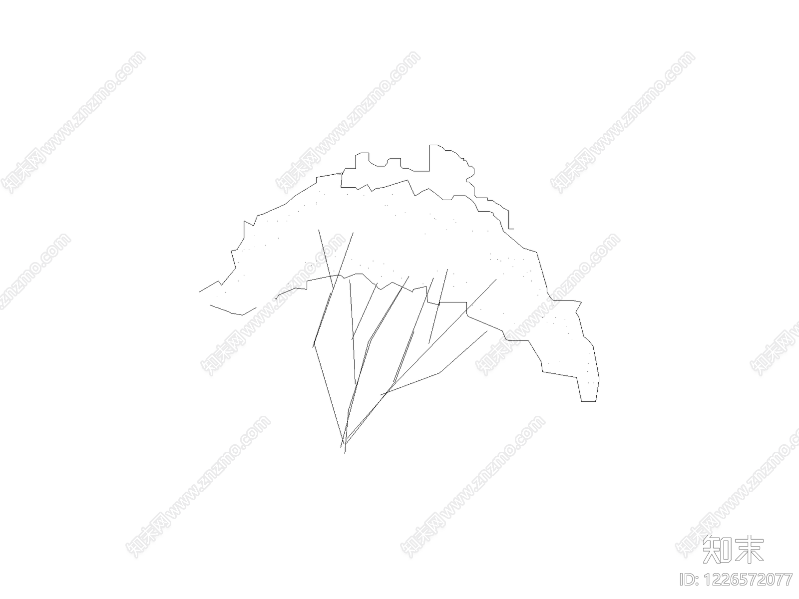 装饰线条cad施工图下载【ID:1226572077】