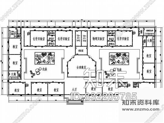 图块/节点中小学校首层平面图cad施工图下载【ID:832205785】