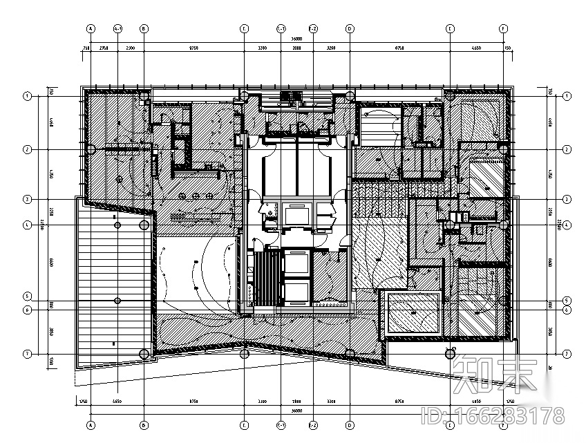 [广东]现代风格深圳湾1号样板间设计施工图（附效果图)cad施工图下载【ID:166283178】