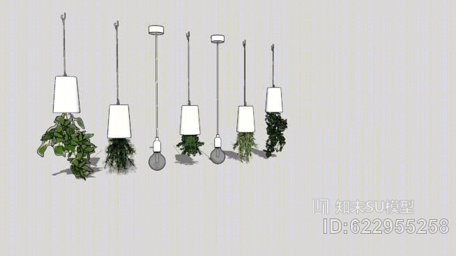 lamp，chandelier，pendantSU模型下载【ID:622955258】