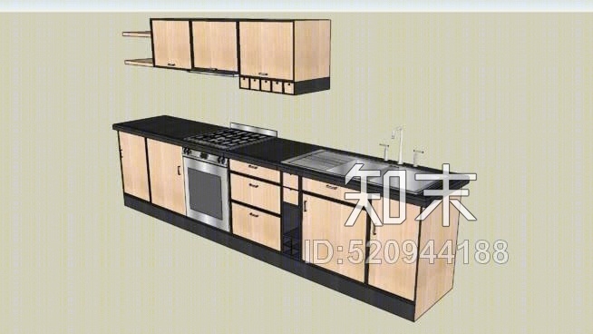 厨房SU模型下载【ID:520944188】