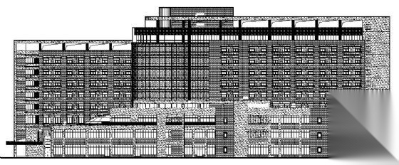 成都市某十层中西医结合医院建筑设计施工图施工图下载【ID:151593101】