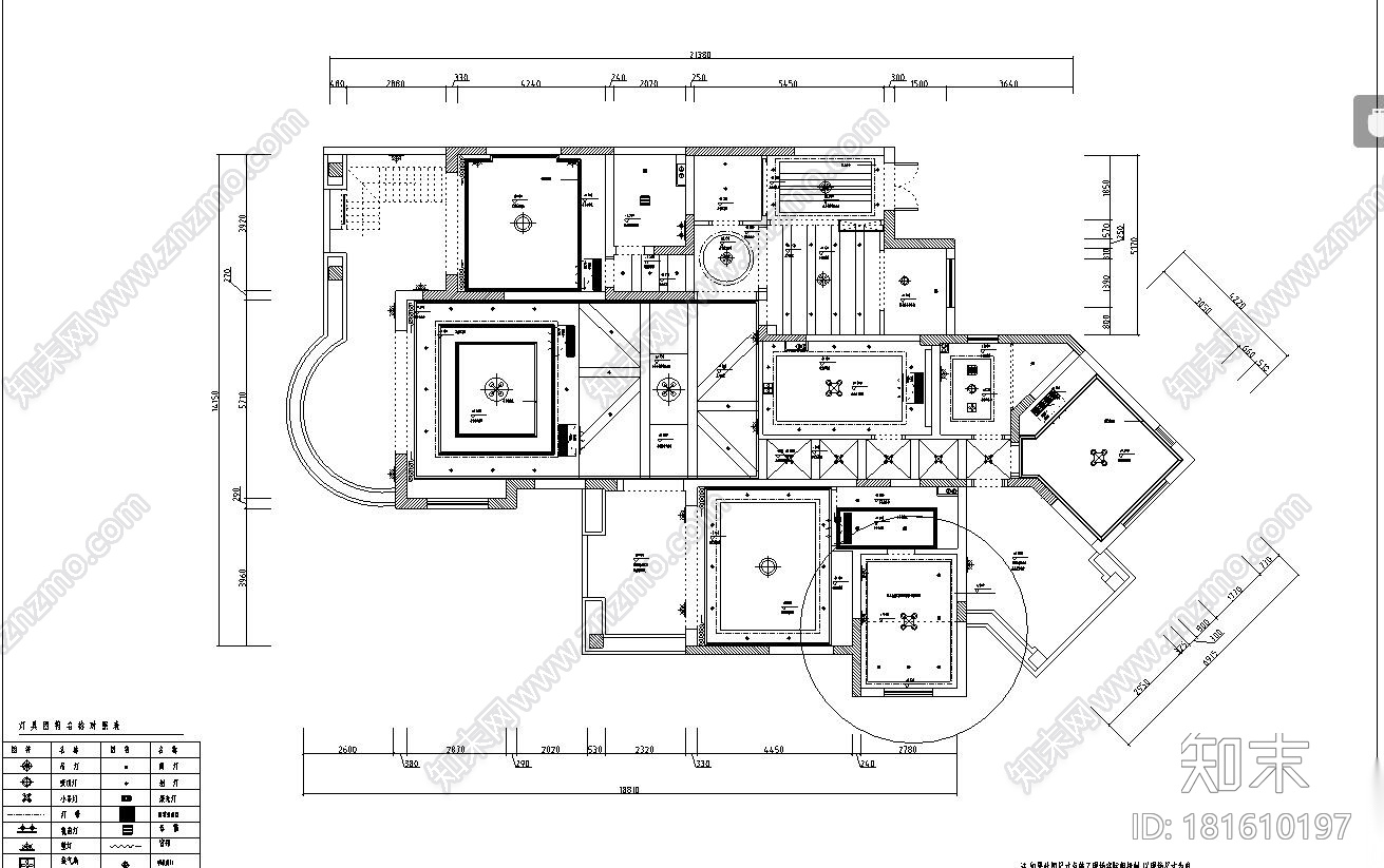 东郊半岛欧式家居施工图设计（附实景图）施工图下载【ID:181610197】