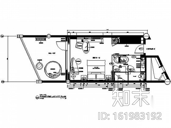 皇冠酒店顶配标房施工图cad施工图下载【ID:161983192】