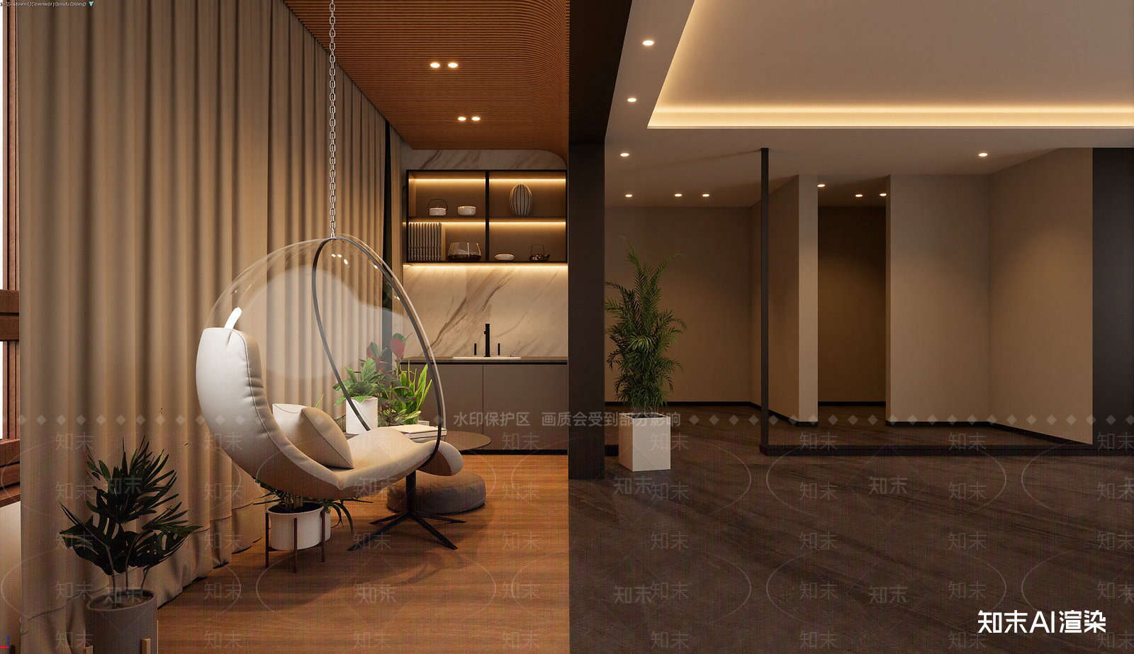 现代客餐厅3D模型下载【ID:1221710039】
