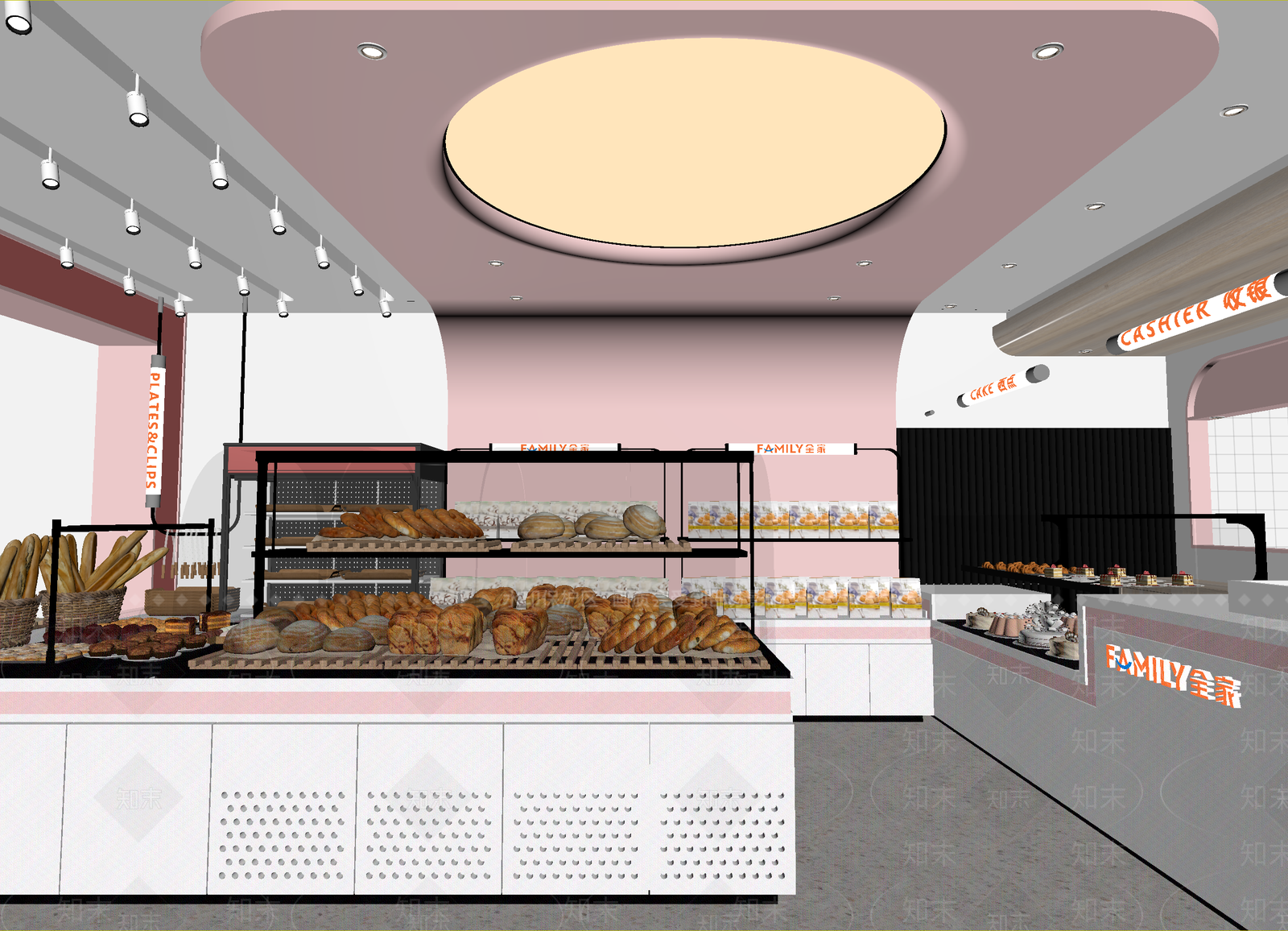 现代面包店3D模型下载【ID:1214748024】