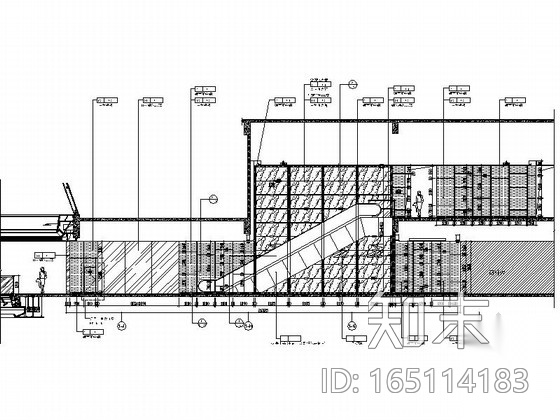 [广州]现代大型商业步行街购物广场室内施工图cad施工图下载【ID:165114183】