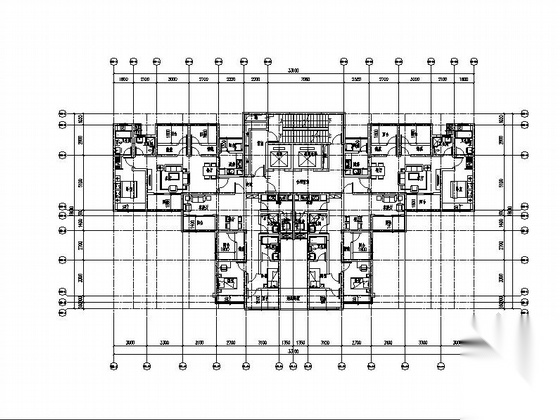 [成都]百米简欧风格高档塔式住宅小区建筑施工图（含效果...cad施工图下载【ID:166705141】