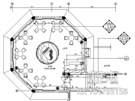 销售中心红茶馆装修图cad施工图下载【ID:161795158】