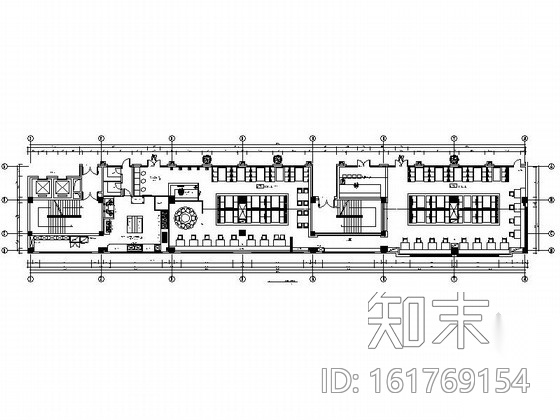 [湖北]雅致现代高档火锅店室内装修CAD施工图施工图下载【ID:161769154】