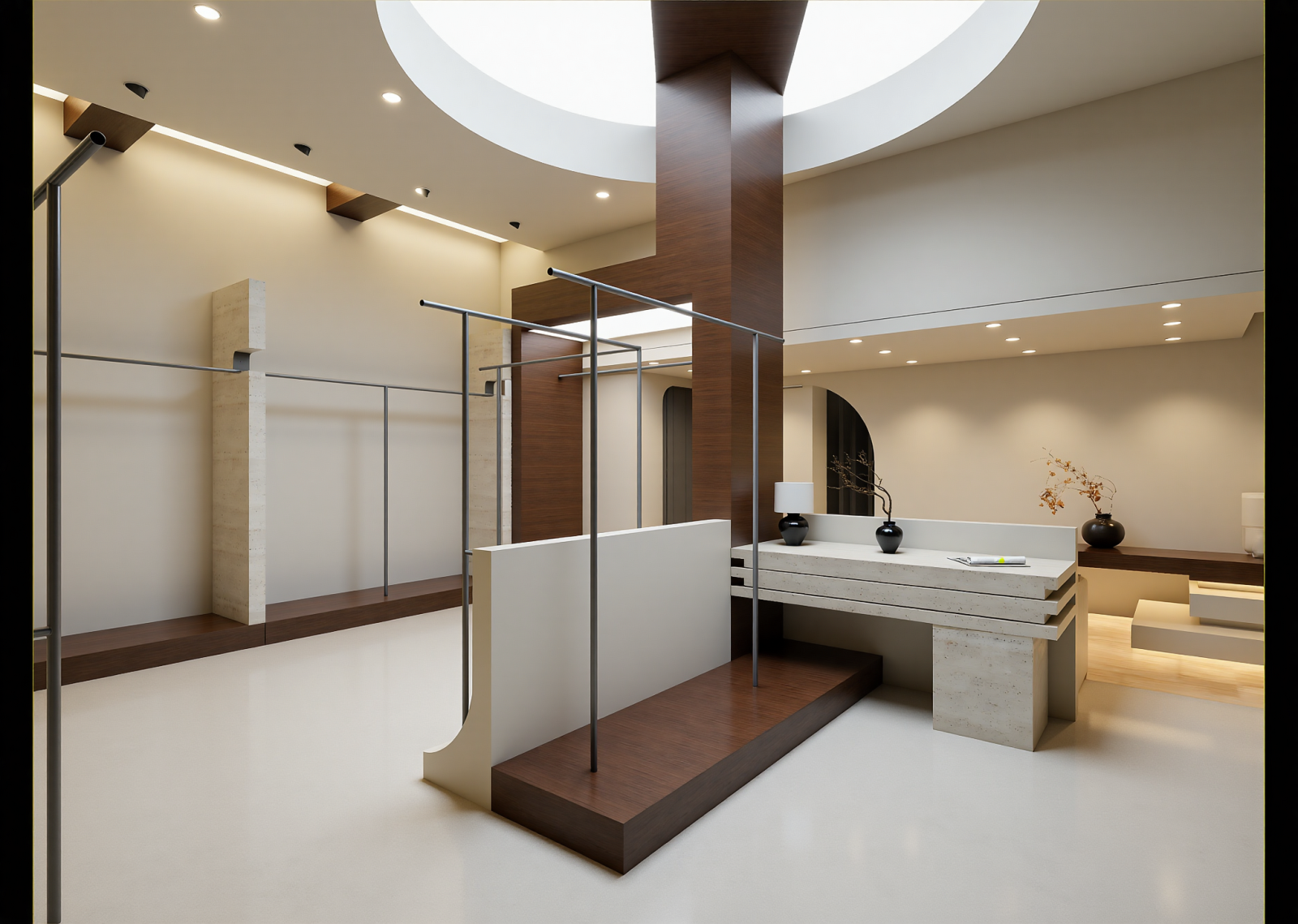 复古服装展厅3D模型下载【ID:1215121458】