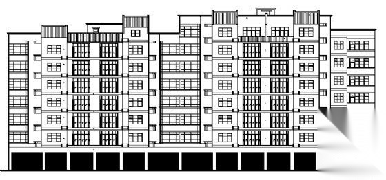 合江县滨江路上段一期工程商住楼建筑施工图cad施工图下载【ID:149858106】