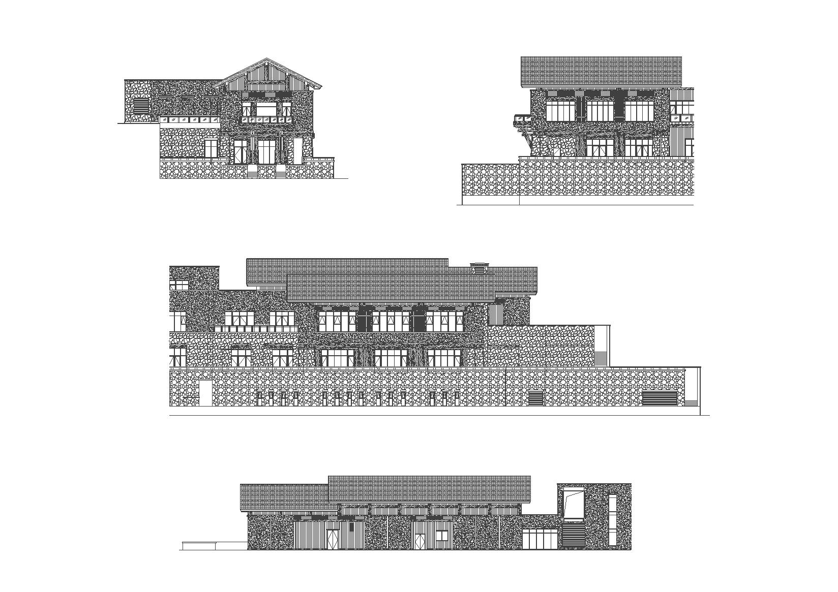 [四川]九寨沟丽思卡尔顿酒店设计施工图（CAD）cad施工图下载【ID:164874138】