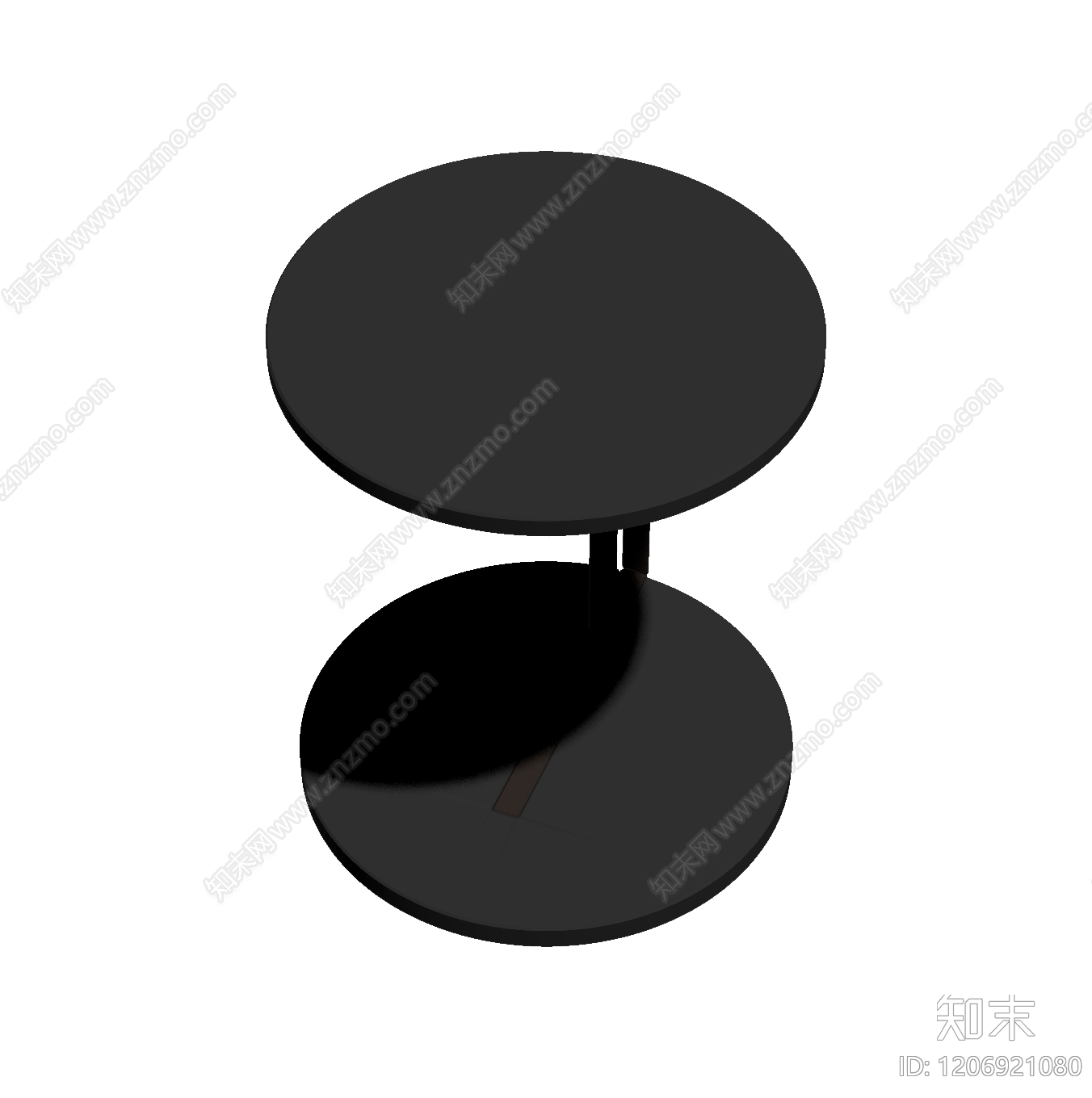 圆形双层边桌3D模型下载【ID:1206921080】