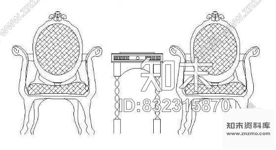 图块/节点沙发立面CAD图块10施工图下载【ID:832315870】
