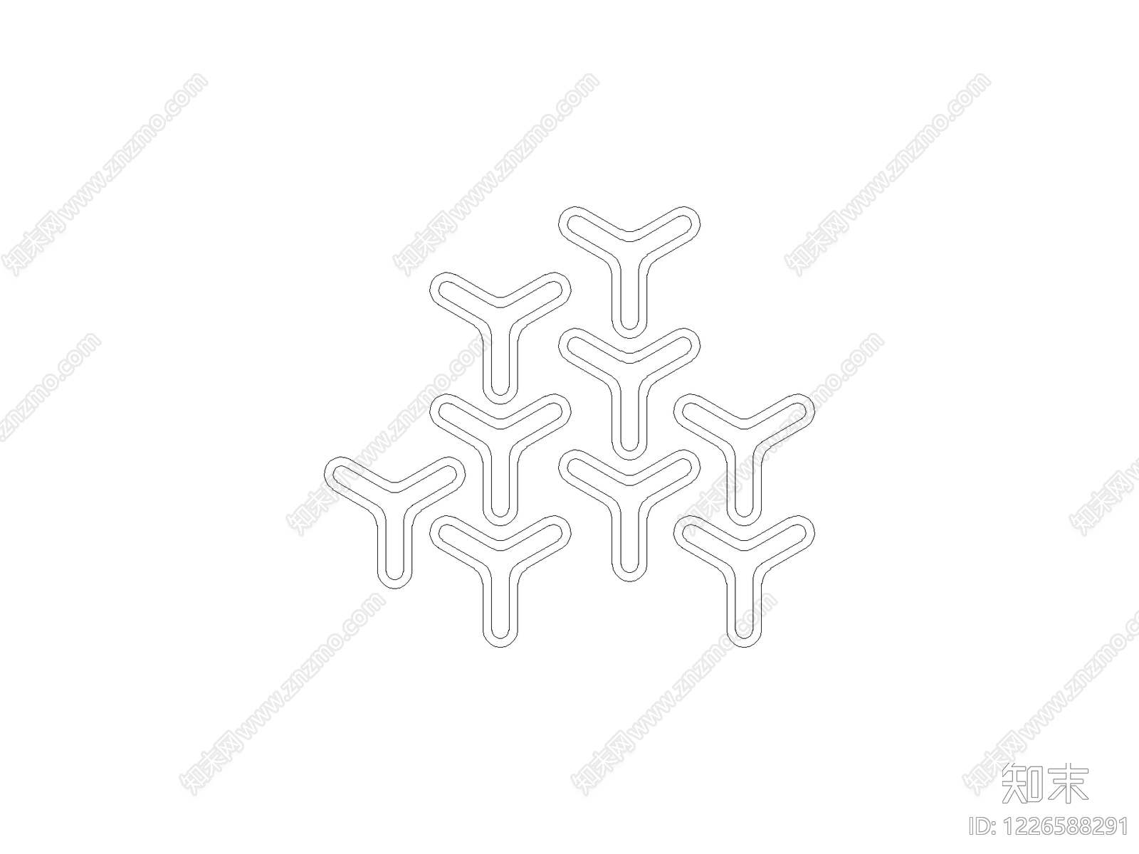 现代填充图案CAD图纸