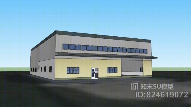 厂房SU模型下载【ID:824619072】
