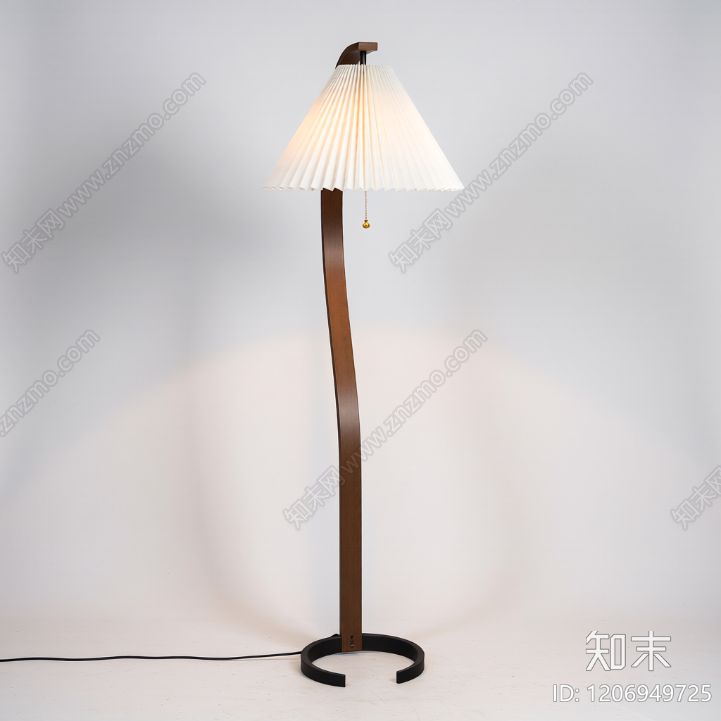 弧形落地灯3D模型下载【ID:1206949725】